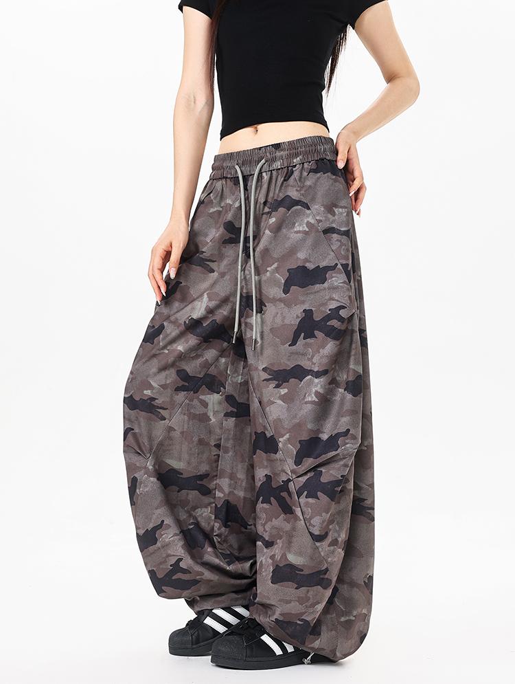 Ace Jolun Camouflage Wide‑Leg Casual Pants