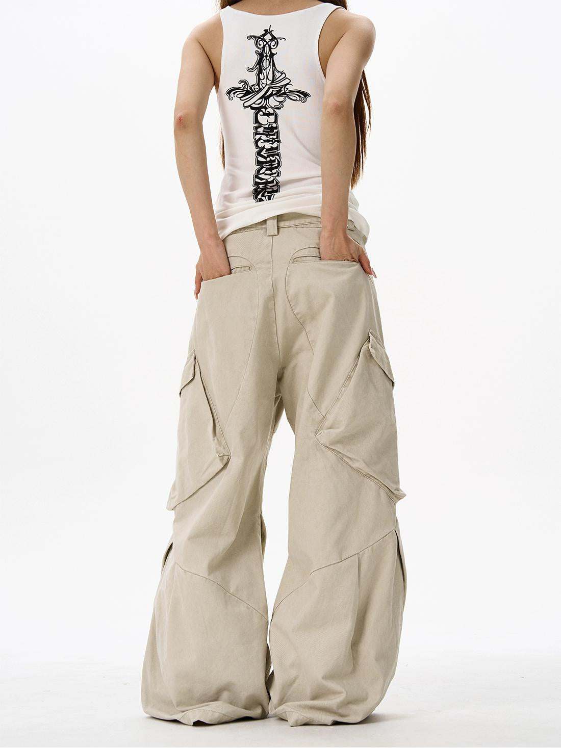 Aelfric Eden Unique‑Design Heavy‑Duty Deconstructed Cargo Pants
