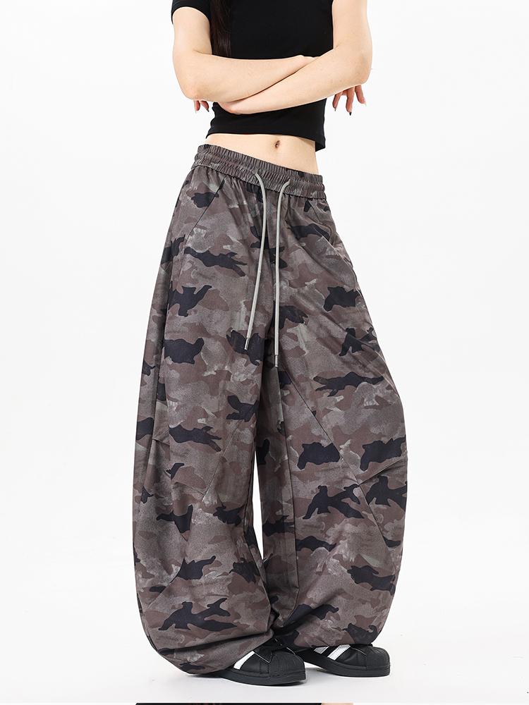 Ace Jolun Camouflage Wide‑Leg Casual Pants
