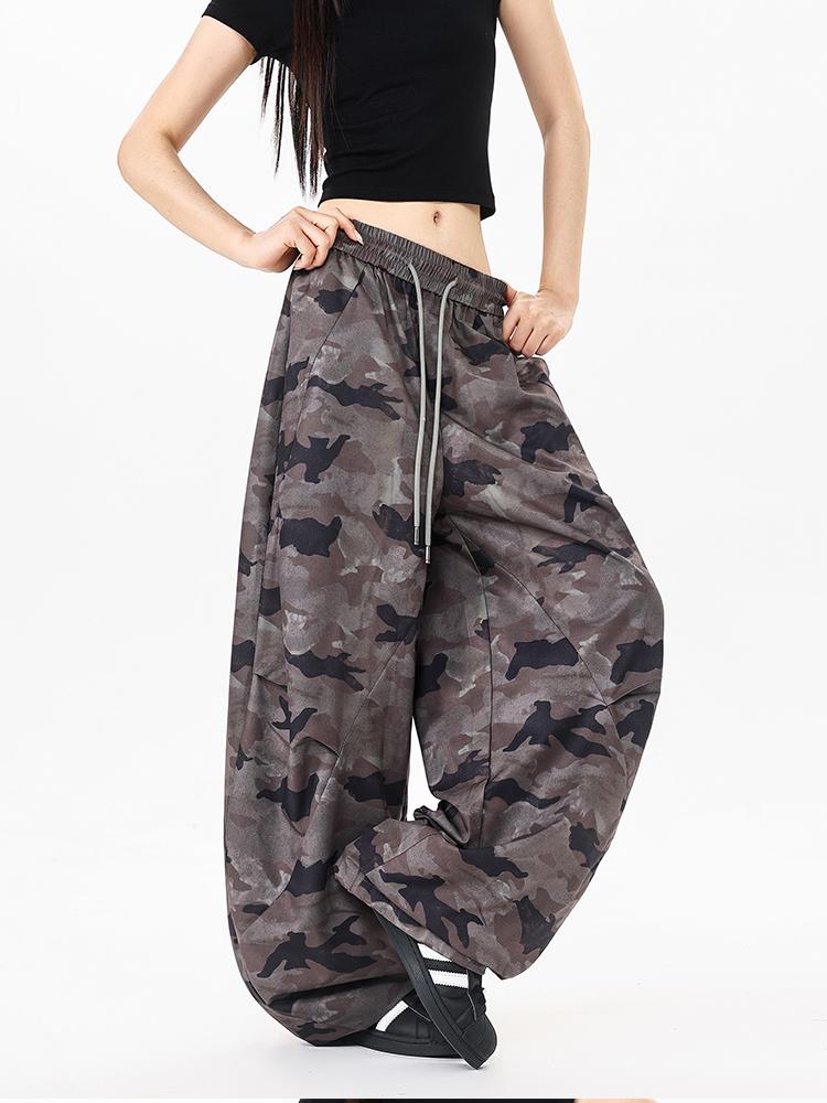 Ace Jolun Camouflage Wide‑Leg Casual Pants