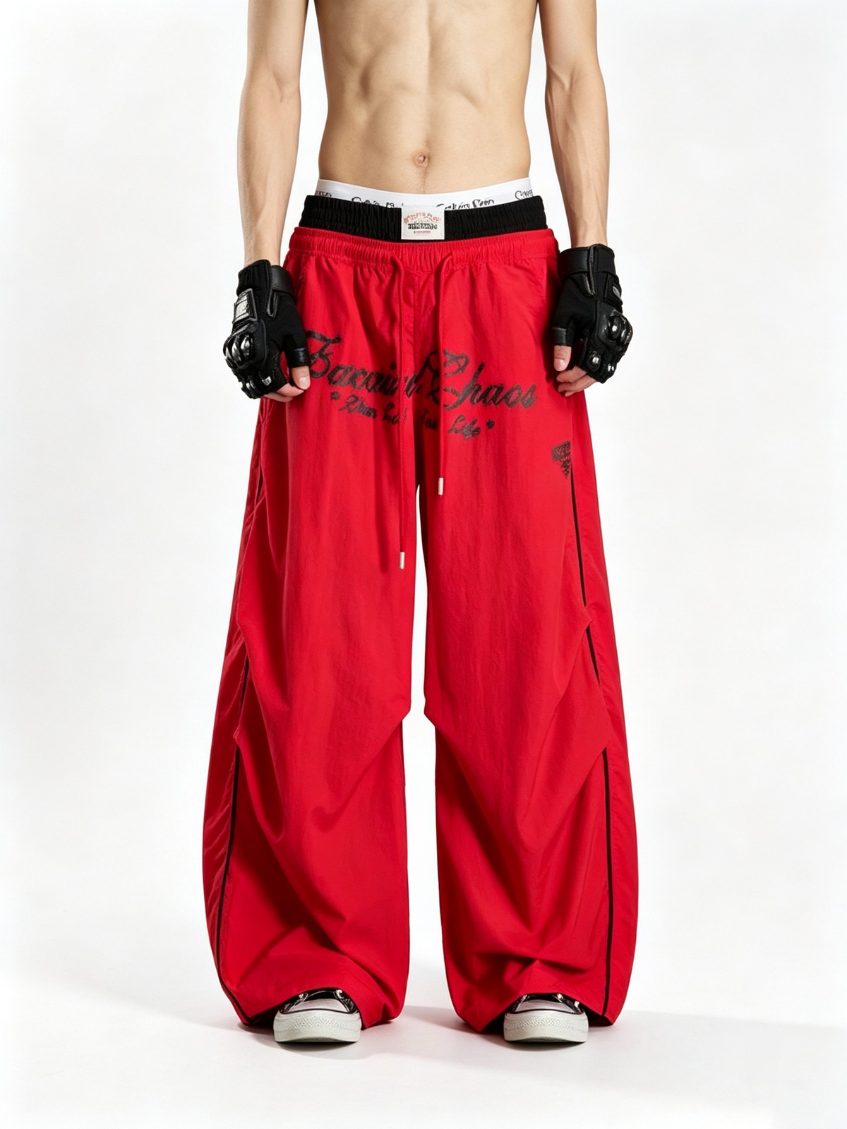 Ace Jolun Double‑Waistband Jersey Sports Casual Pants