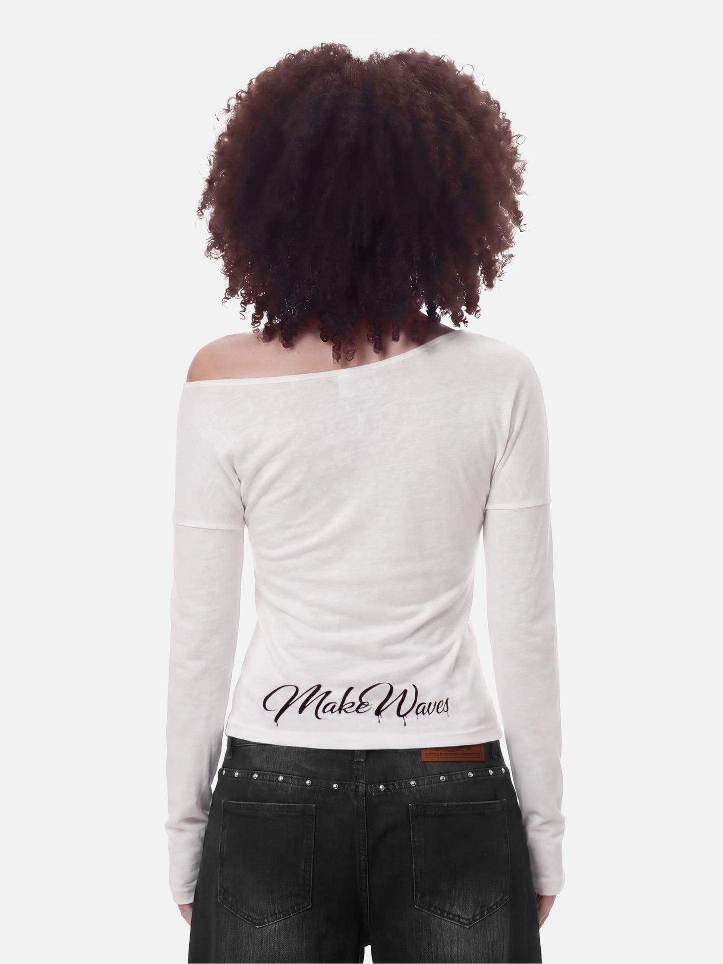 Aelfric Eden schulterfreies Langarmshirt