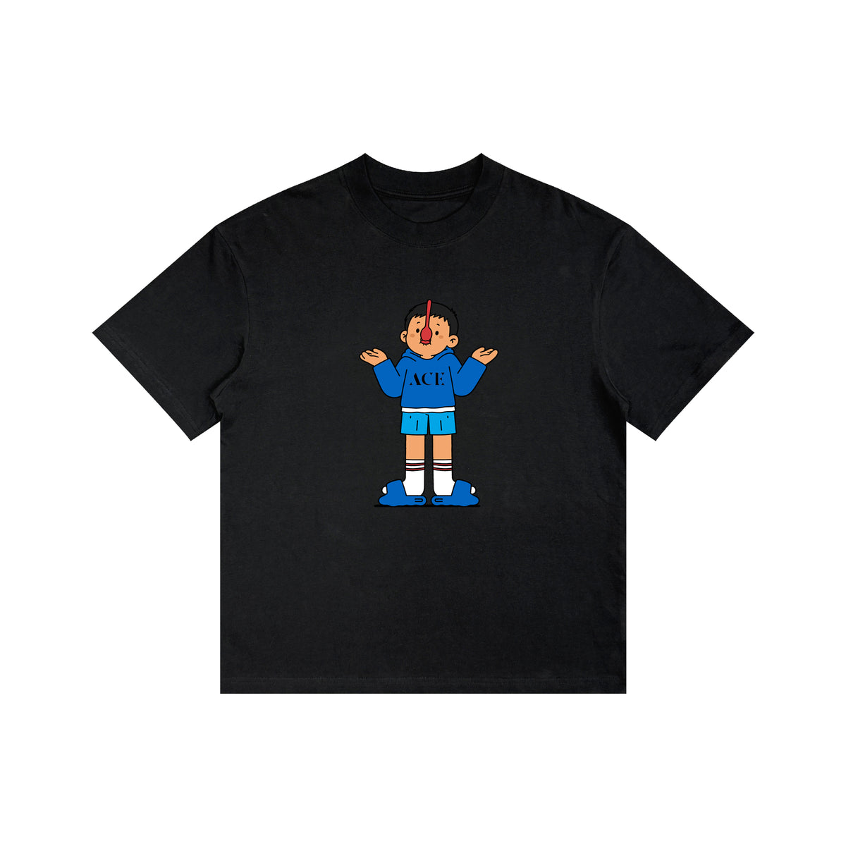 Ace Jolun Blue Hoodie Kid Graphic Tee | �׵�ͼ1.jpg