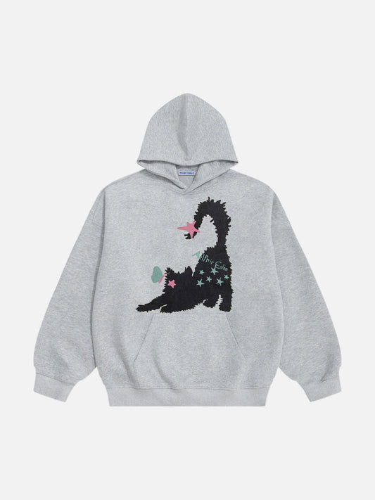 Sudadera con capucha extragrande de Aelfric Eden Cat