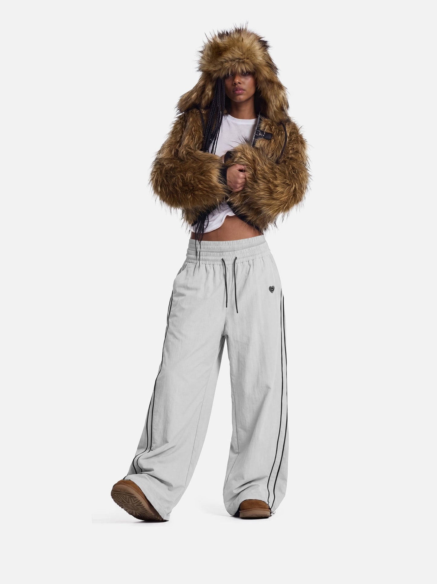 Pantalon de survêtement ample à double taille Aelfric Eden