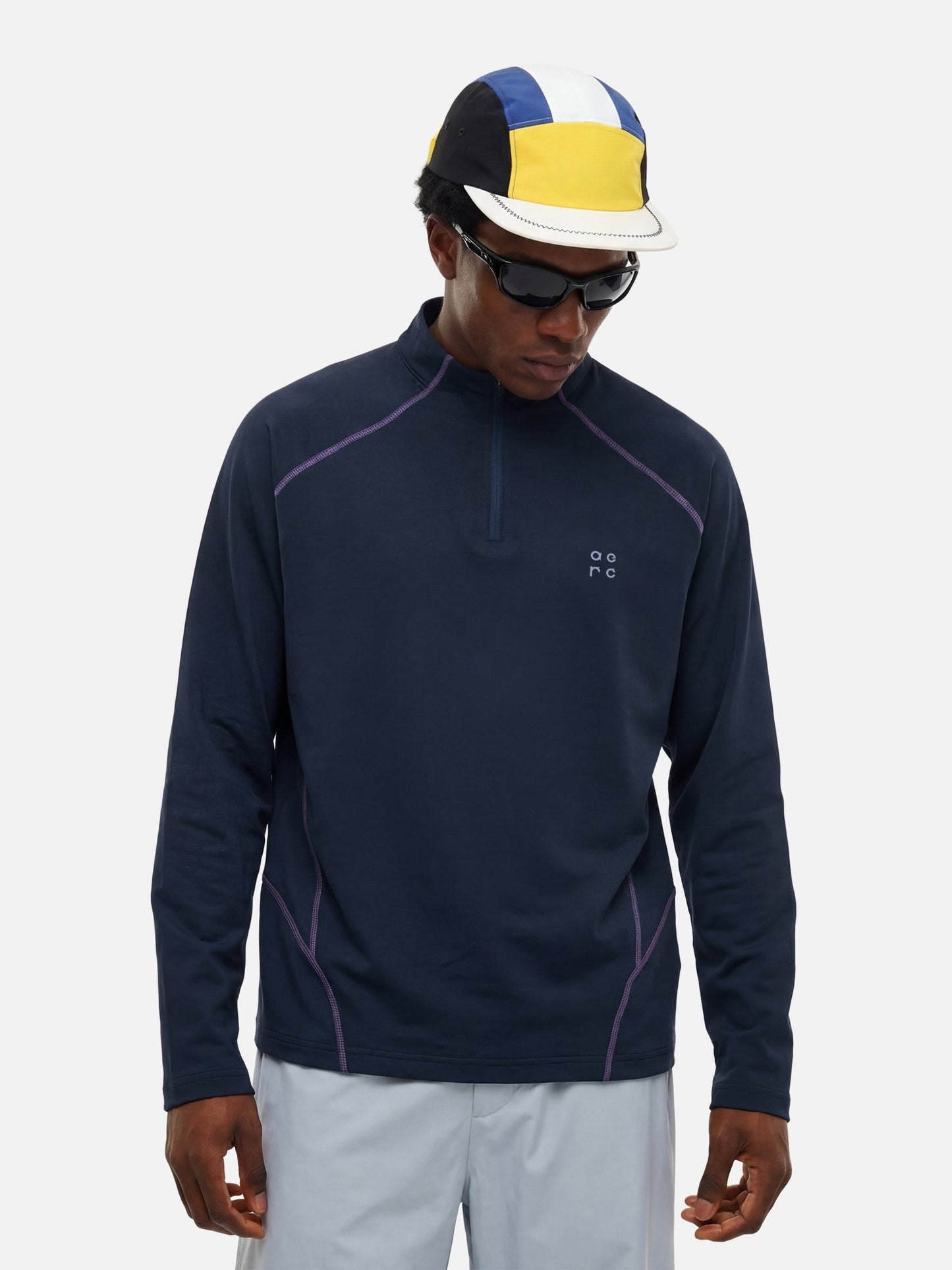 Breezy Active Half Zip Long Sleeve Tee