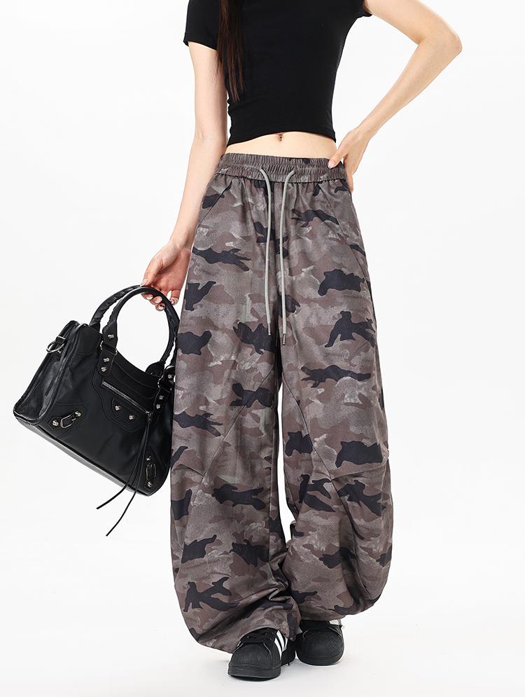 Ace Jolun Camouflage Wide‑Leg Casual Pants