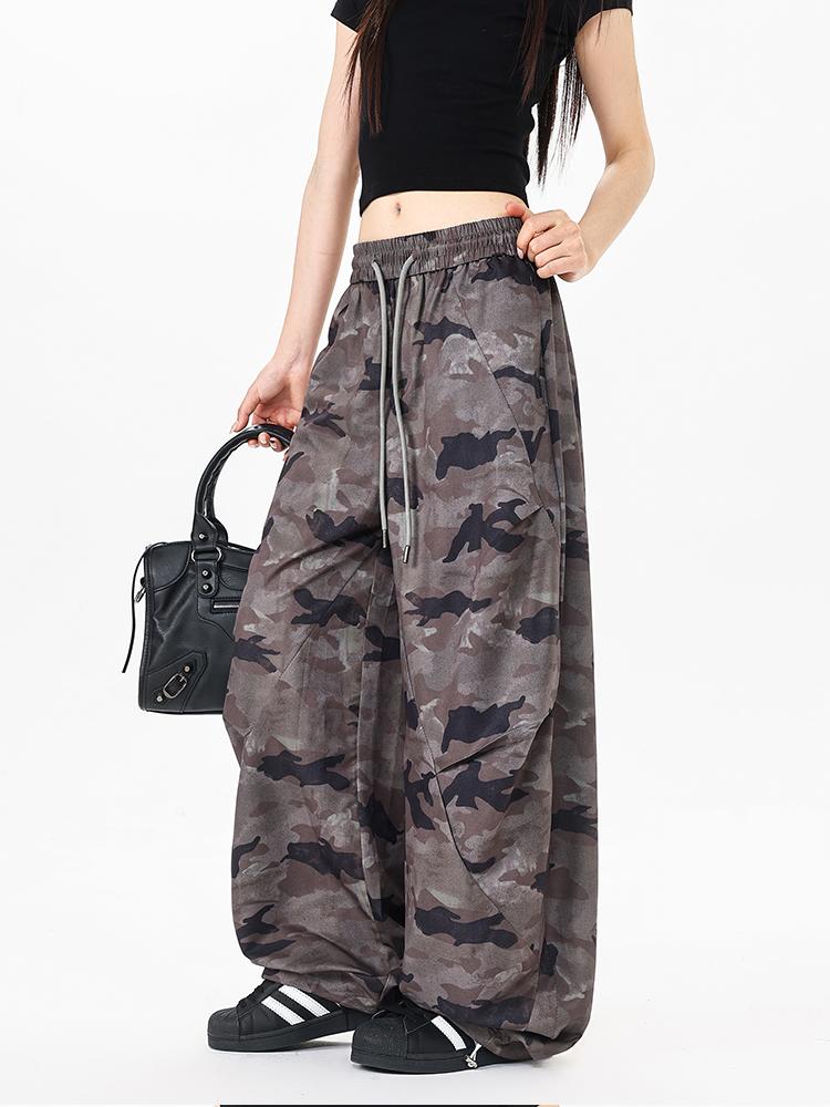 Ace Jolun Camouflage Wide‑Leg Casual Pants
