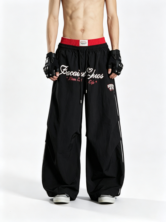 Ace Jolun Double‑Waistband Jersey Sports Casual Pants