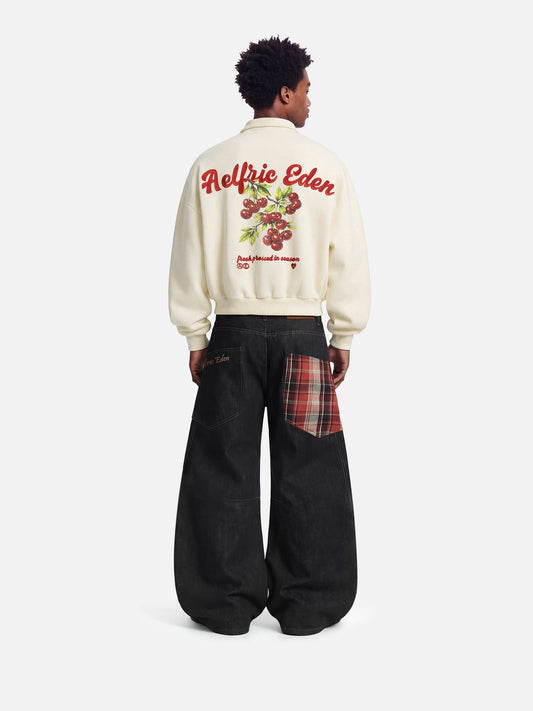 Sudadera con cremallera y estampado de cerezas Aelfric Eden