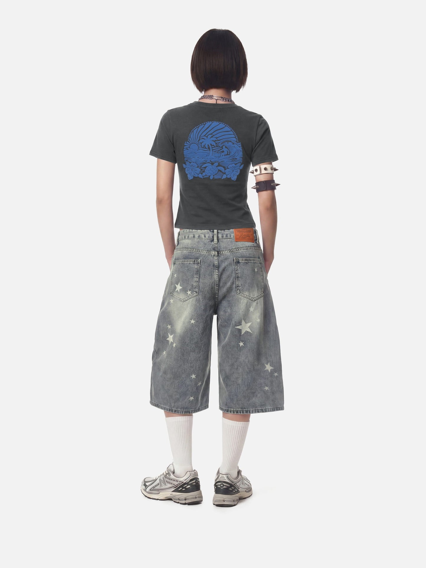 Aelfric Eden Star Print Longline Jorts