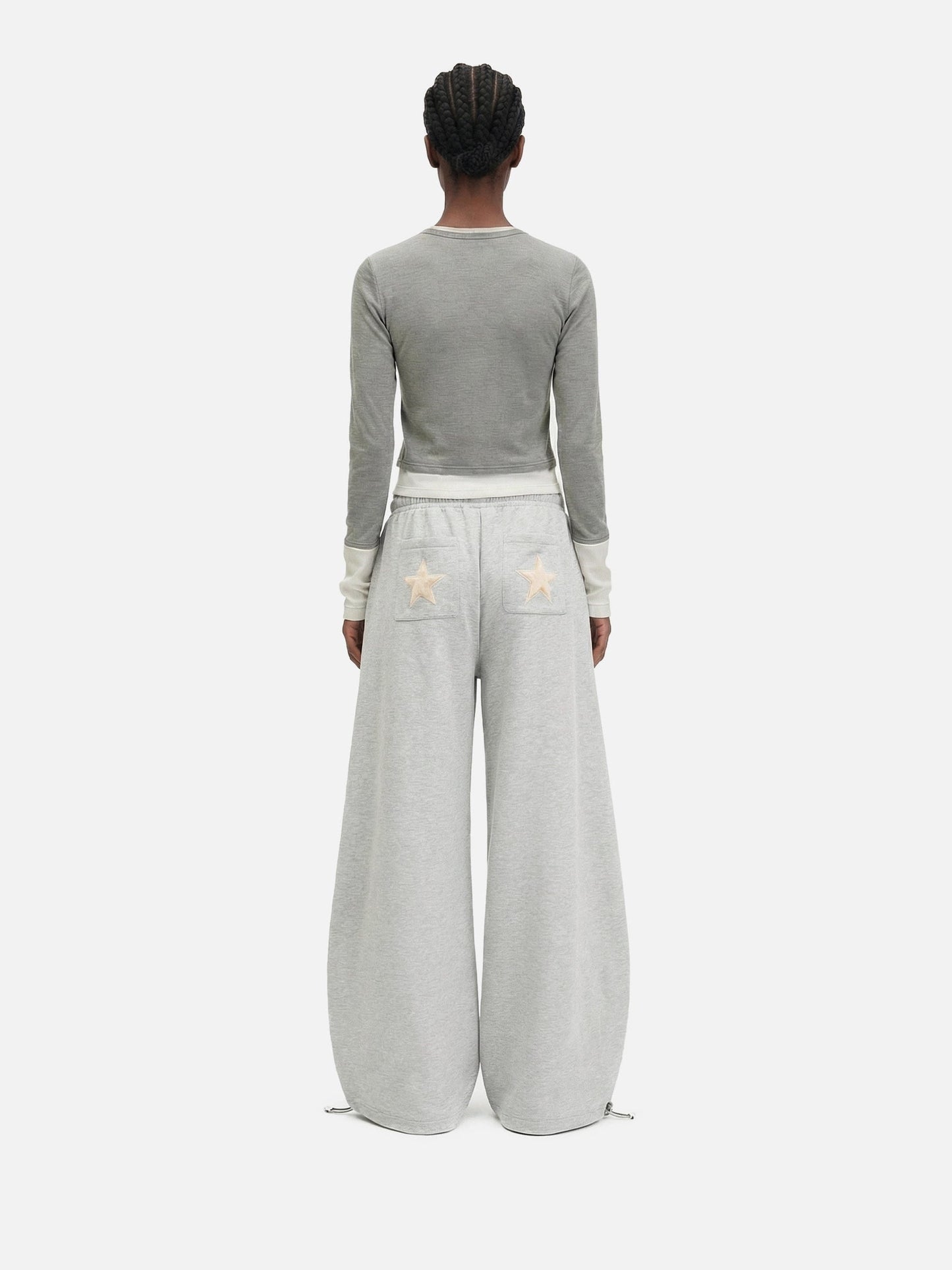 Aelfric Eden Star Applique Baggy Barrel Sweatpants