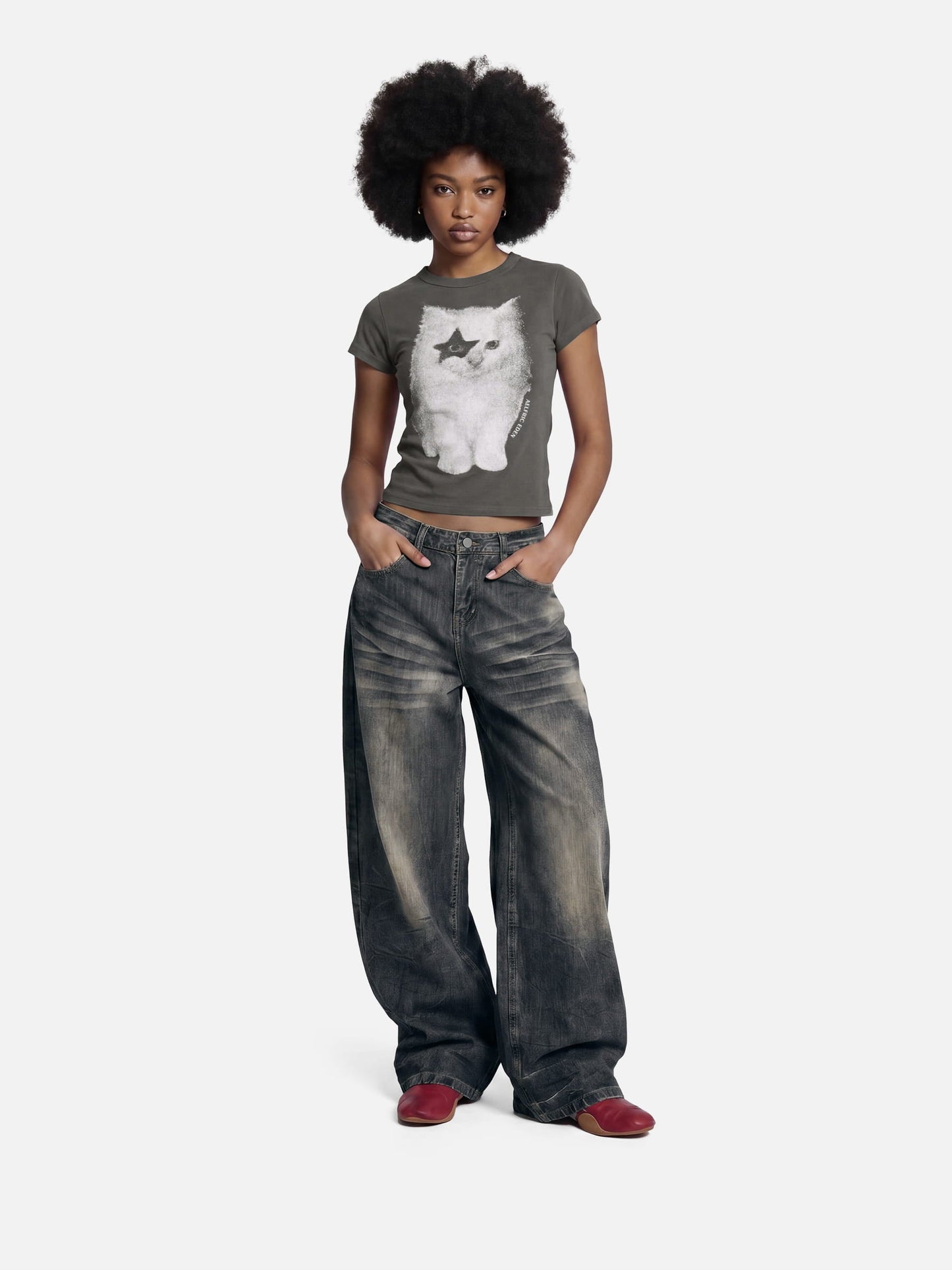 Aelfric Eden Cat Airbrush Baby Tee