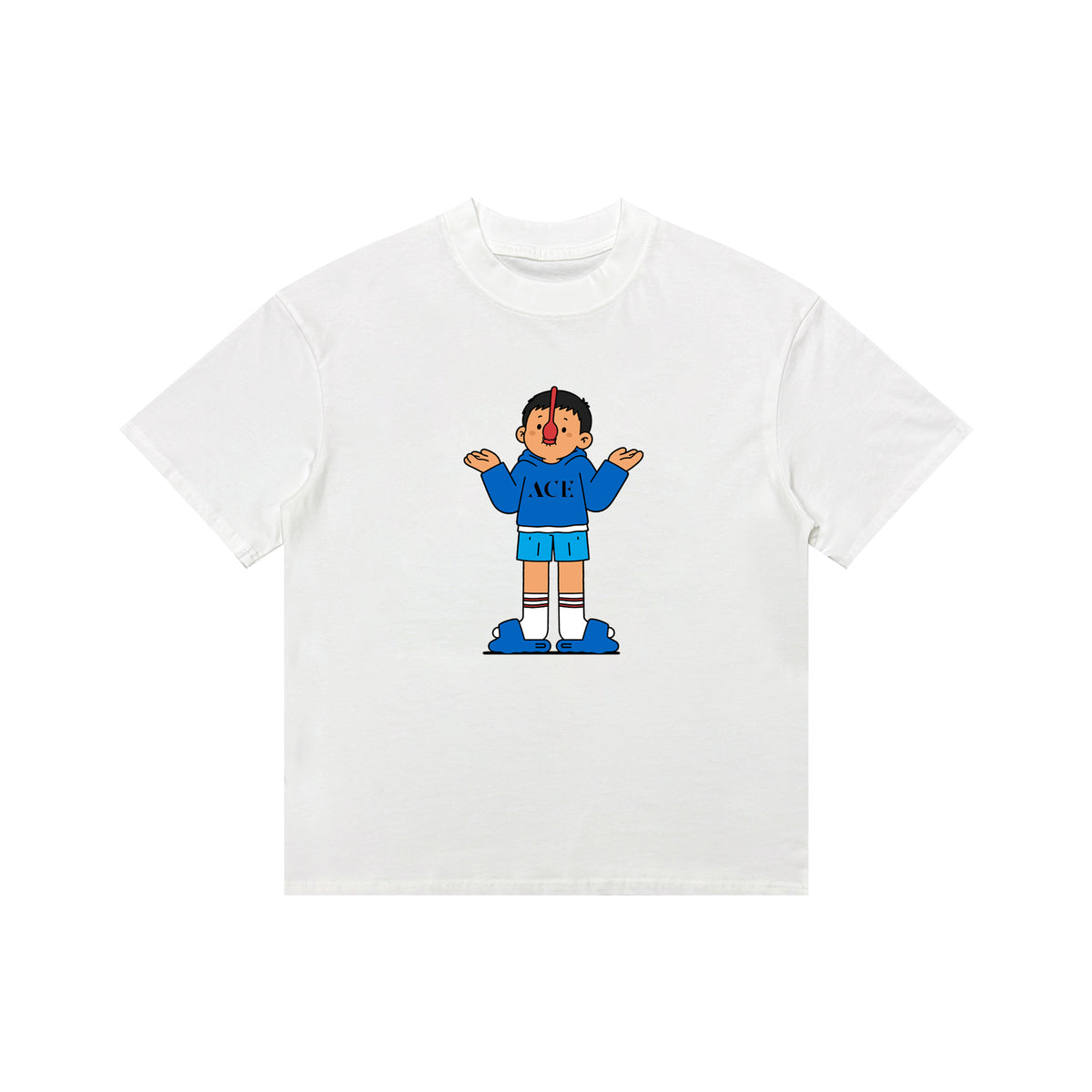Ace Jolun Blue Hoodie Kid Graphic Tee | �׵�ͼ2.jpg
