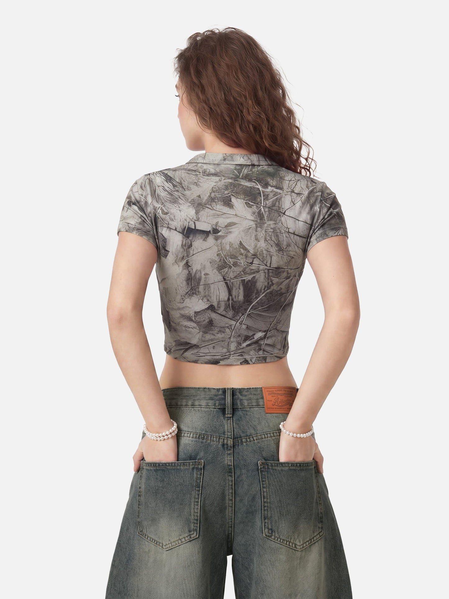 Aelfric Eden CAMO Forest Cropped Baby Tee