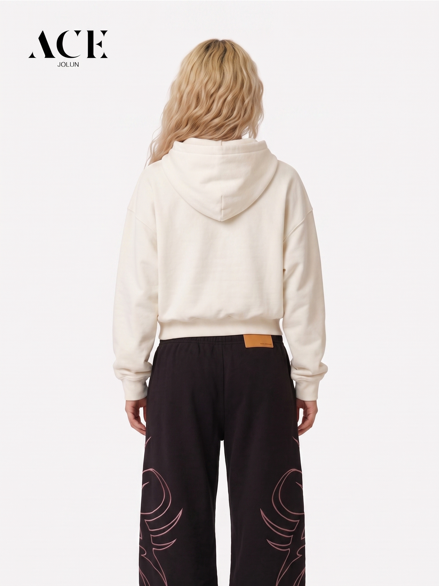 Tori Flowers Boxy Reversible Plaid Zip Up Hoodie