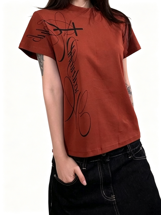 Ace Jolun Graphic‑Print Regular‑Shoulder Short‑Sleeve T‑Shirt