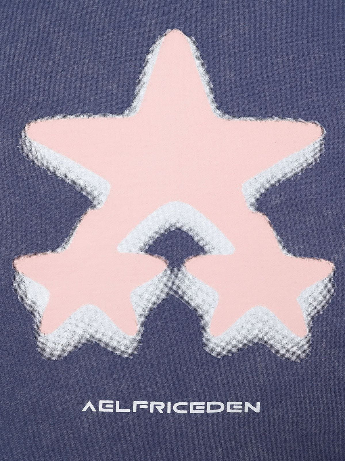 Sudadera con capucha extragrande con estampado de estrellas borrosas de Aelfric Eden