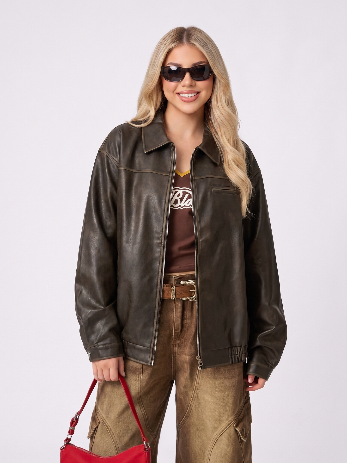 Marlennee.g Vintage Leather Jacket