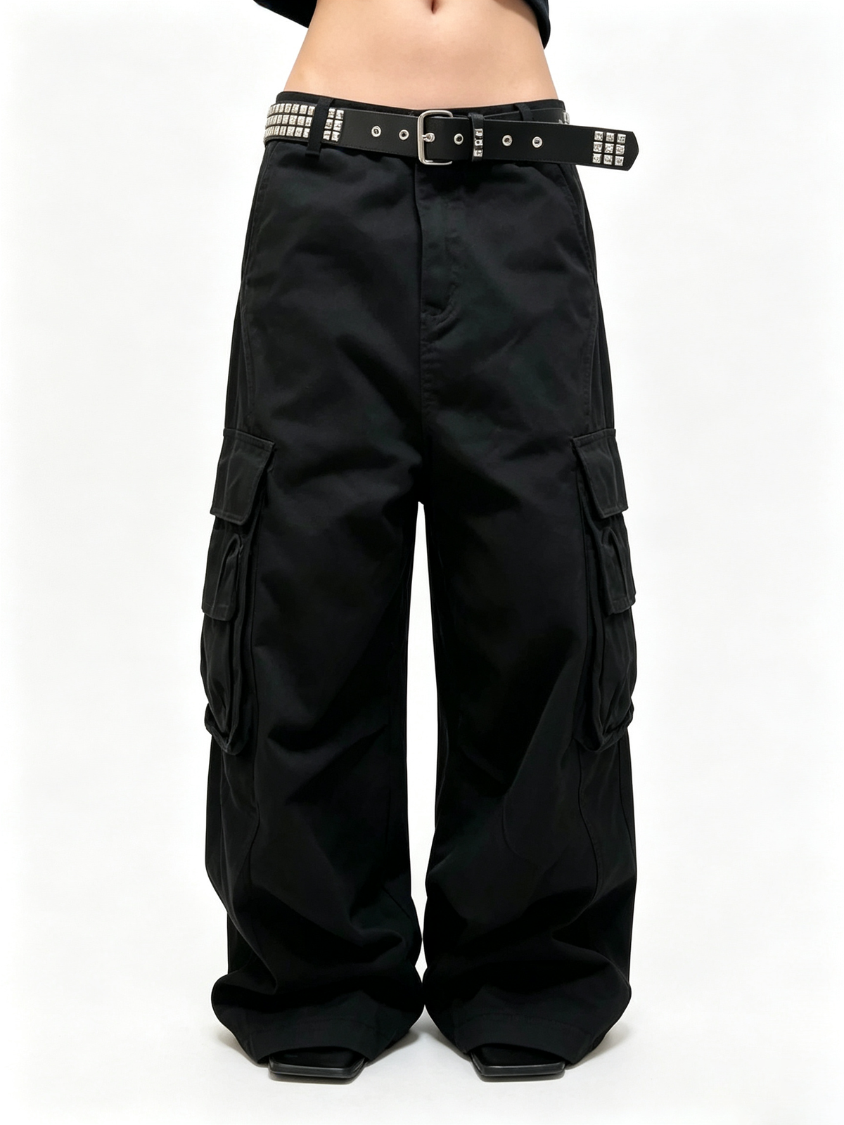 Ace Jolun Vintage 3D Multi‑Pocket Wide‑Leg Pants