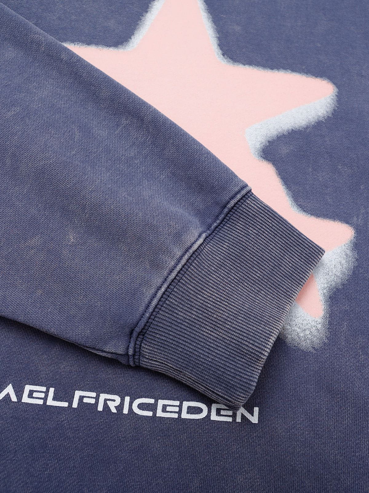 Sudadera con capucha extragrande con estampado de estrellas borrosas de Aelfric Eden