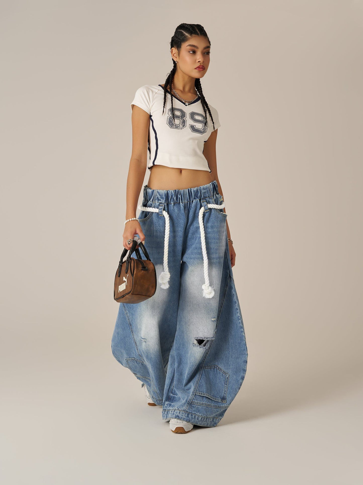 Aelfric Eden Reverse Super Baggy Barrel Jeans
