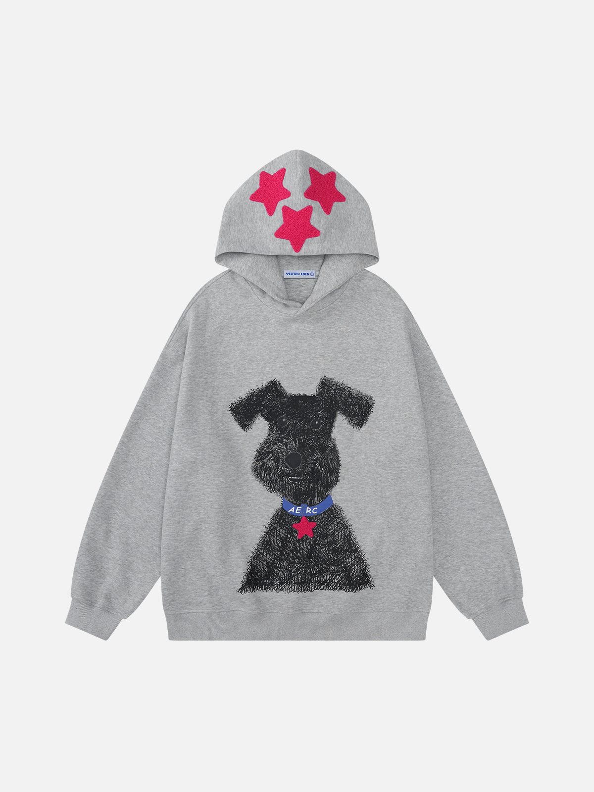 Aelfric eden Graffiti Dog Graphic Oversized Hoodie