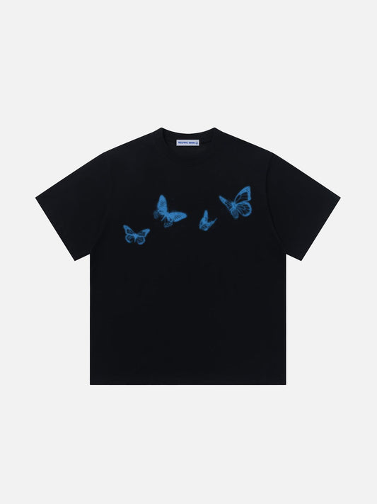 Camiseta con estampado de mariposa borrosa de Aelfric Eden