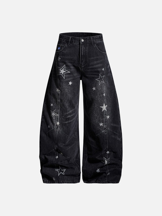 Jeans holgados con diseño de estrella de barril Aelfric Eden