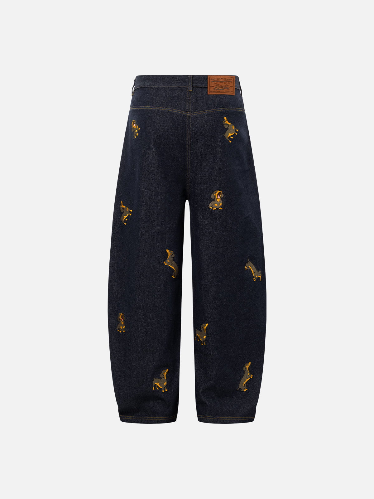 Jean baggy brodé Aelfric Eden Dachshund