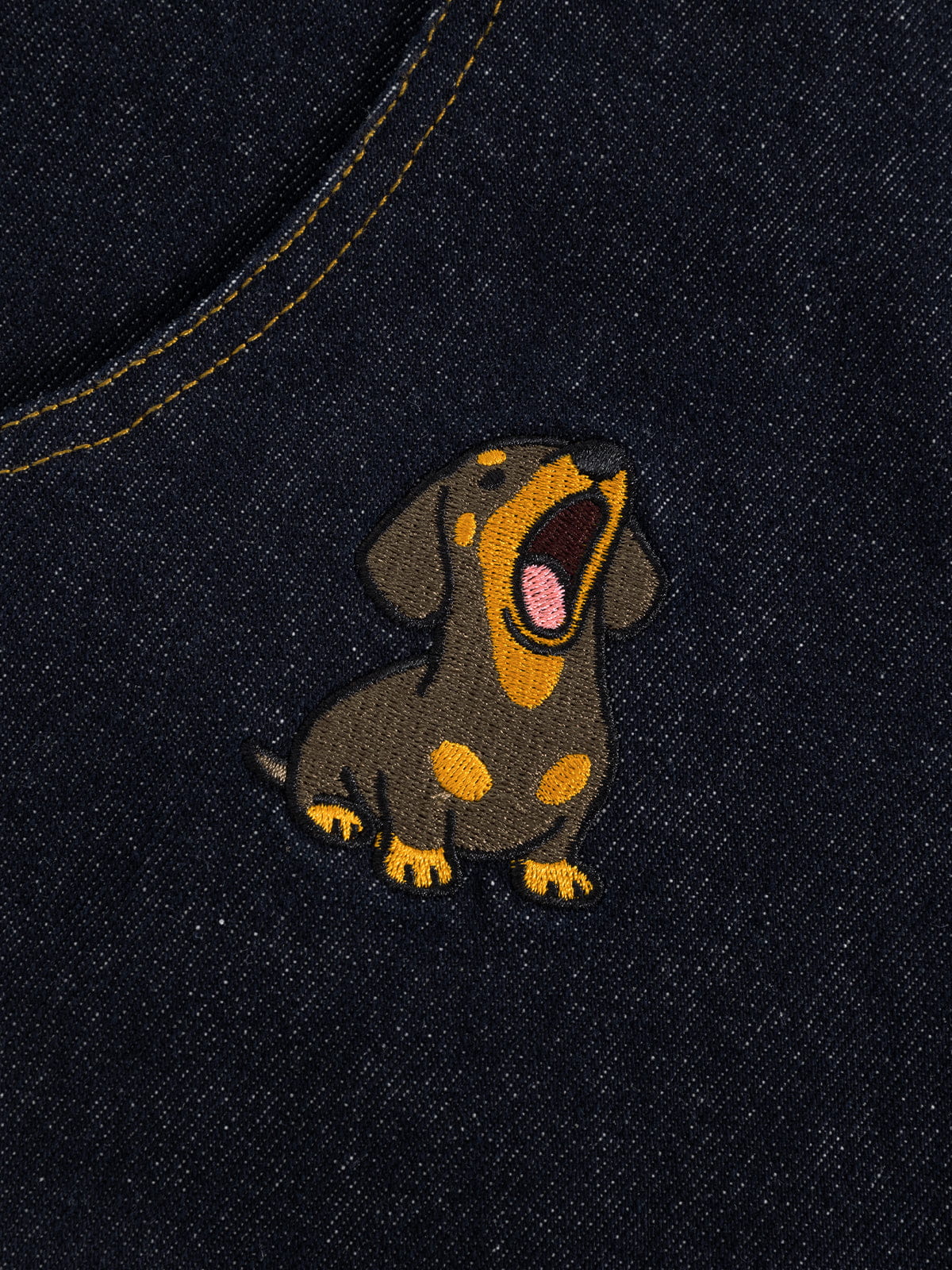 Jean baggy brodé Aelfric Eden Dachshund