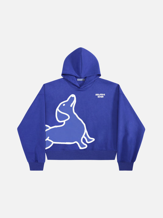 Sweat à capuche Aelfric Eden Boxy à motif teckel