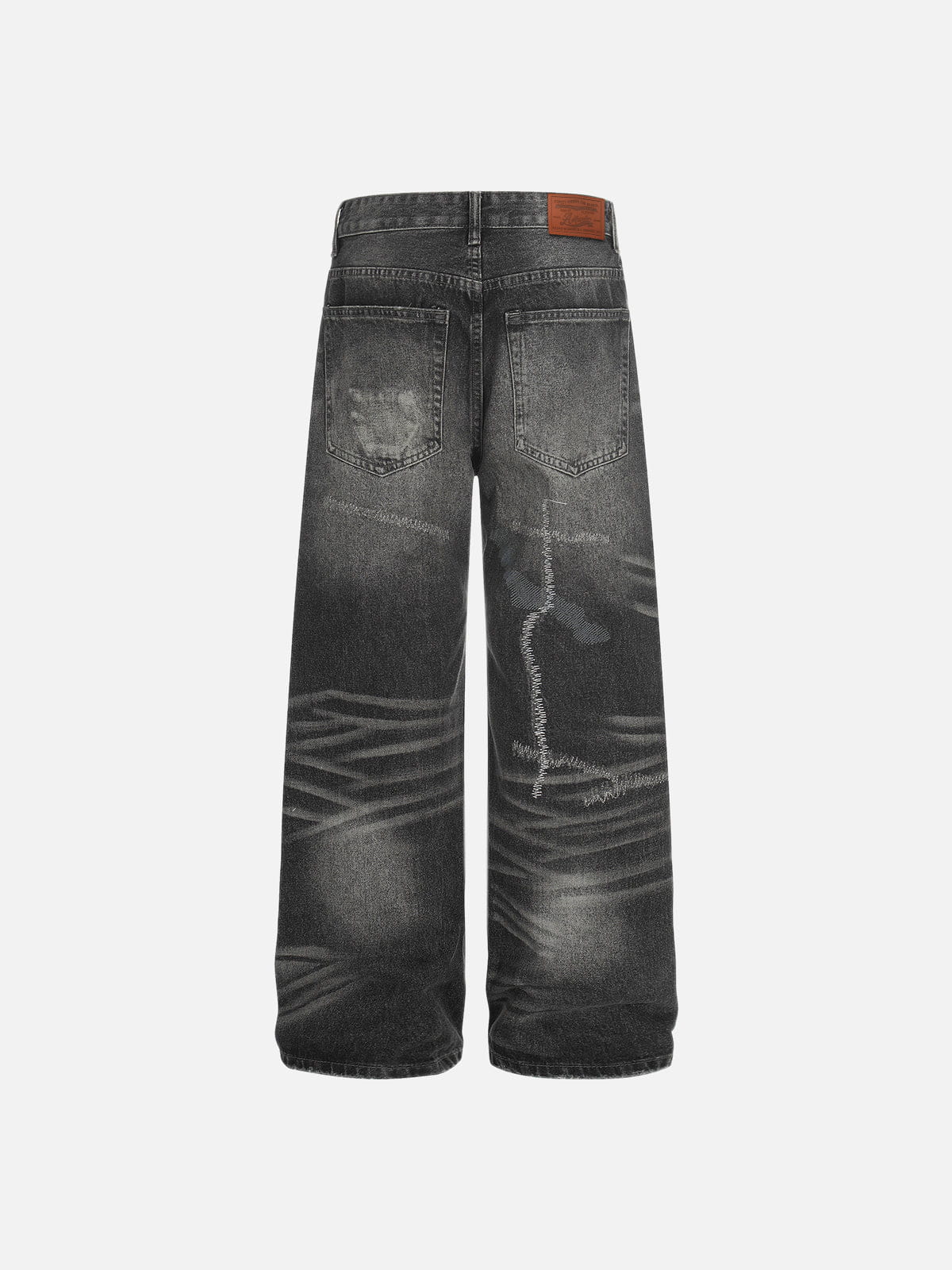 Aelfric Eden Distressed Washed Baggy Jeans