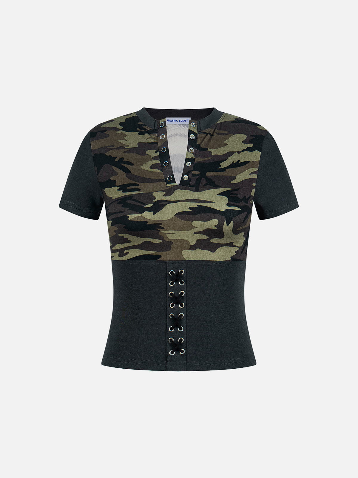 Aelfric Eden Lace-Up Panel Baby Tee