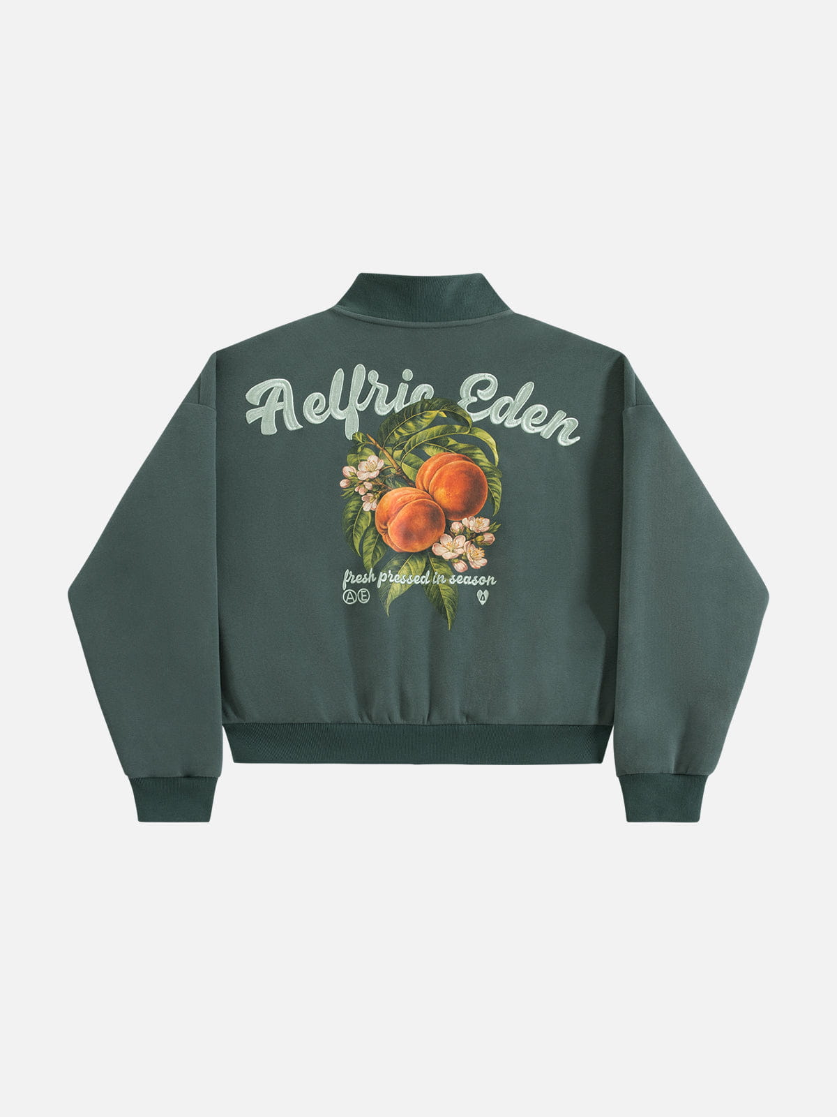Sweat-shirt zippé Aelfric Eden Peach Graphic Boxy à motif Aelfric