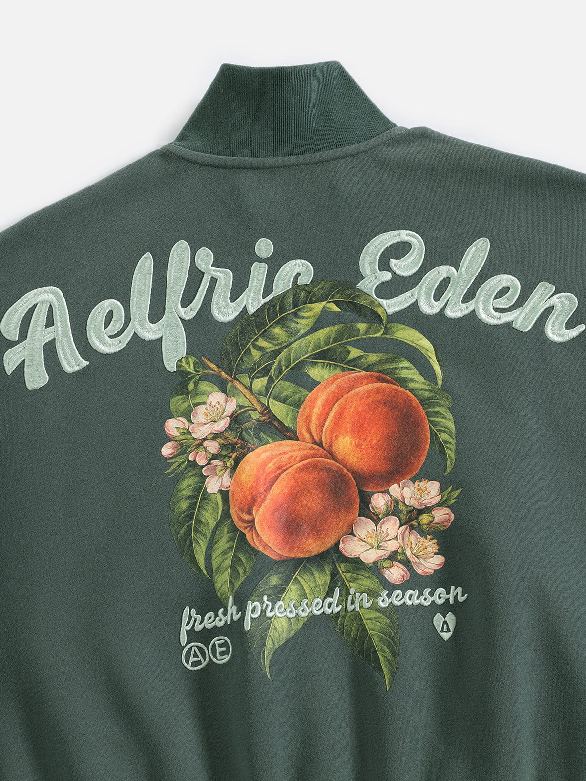 Sweat-shirt zippé Aelfric Eden Peach Graphic Boxy à motif Aelfric