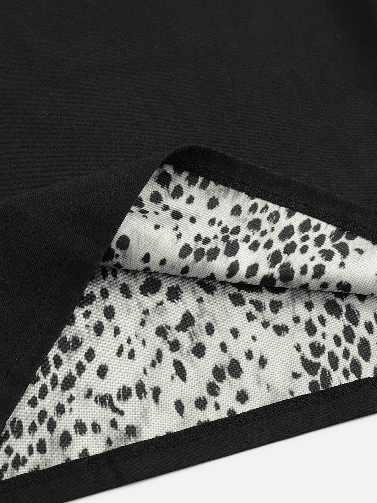Aelfric Eden Leopard Trim Zip Up Tee