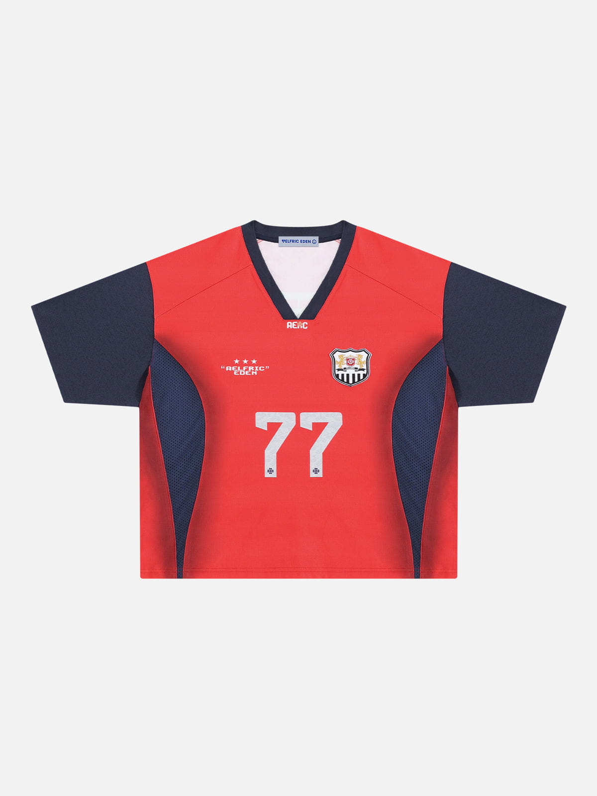 Aelfric Eden Boxy 77 V-Ausschnitt Jersey-T-Shirt