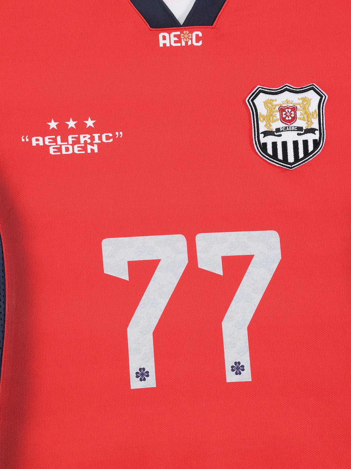 Aelfric Eden Boxy 77 V-Ausschnitt Jersey-T-Shirt