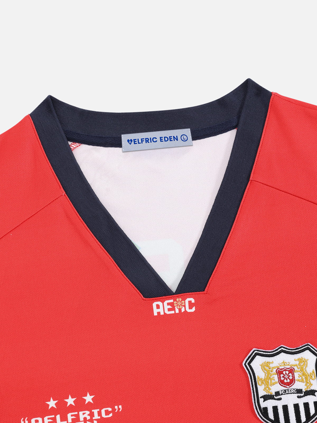 Aelfric Eden Boxy 77 V-Ausschnitt Jersey-T-Shirt