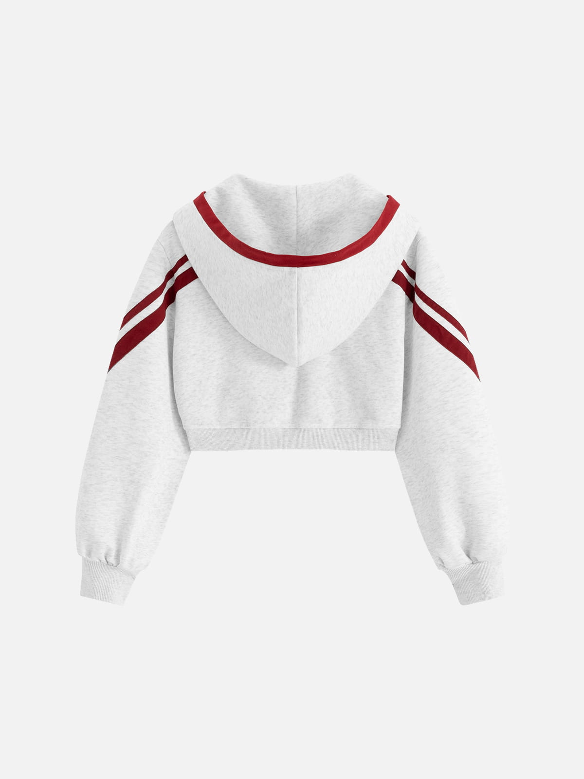 Sudadera con capucha y cremallera Aelfric Eden con rayas de contraste y corte corto.