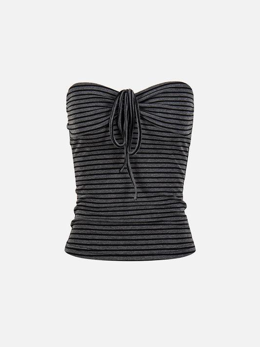 Aelfric Eden Stripe Lace-Up Tube Top