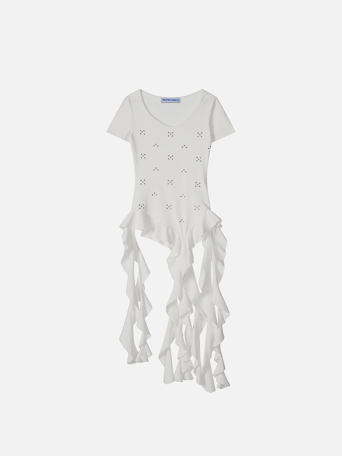 Aelfric Eden Studded Ruffle Hem Baby Tee
