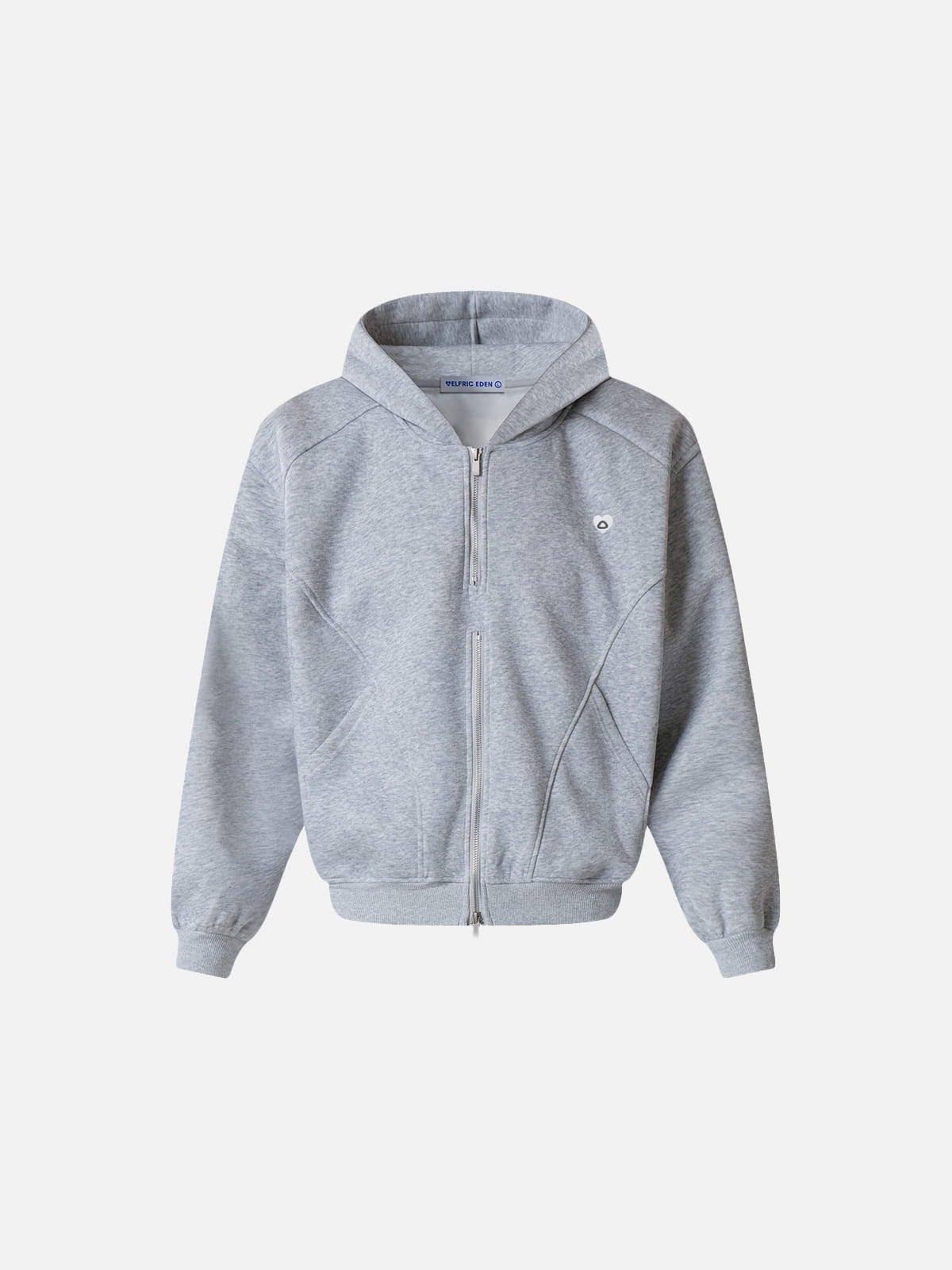 Sudadera con capucha y cremallera Aelfric Eden con costuras curvas