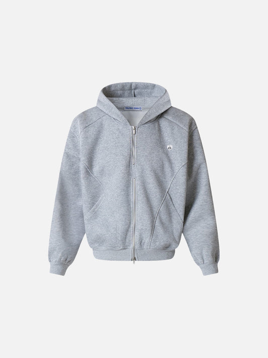 Sudadera con capucha y cremallera Aelfric Eden con costuras curvas