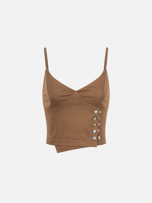 Aelfric Eden Button Wrap Cami Top