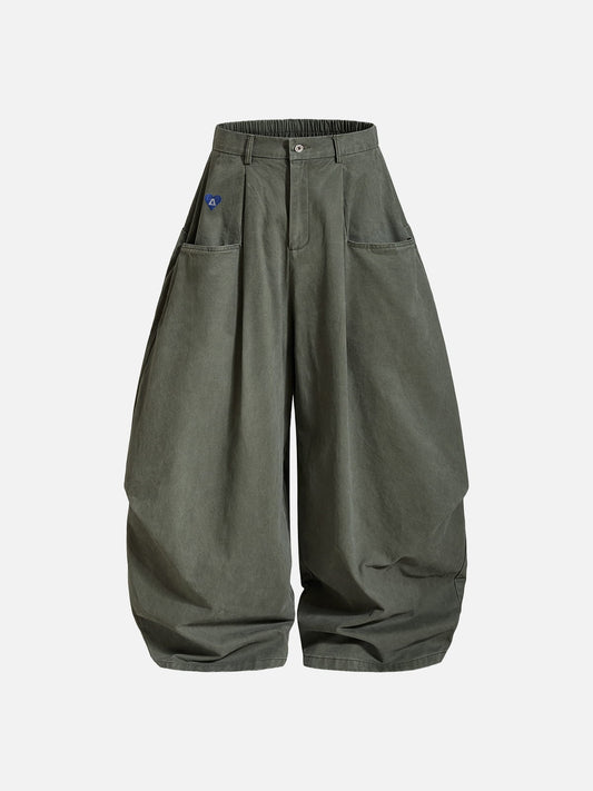 Aelfric Eden Pleated Pocket Baggy Barrel Pants