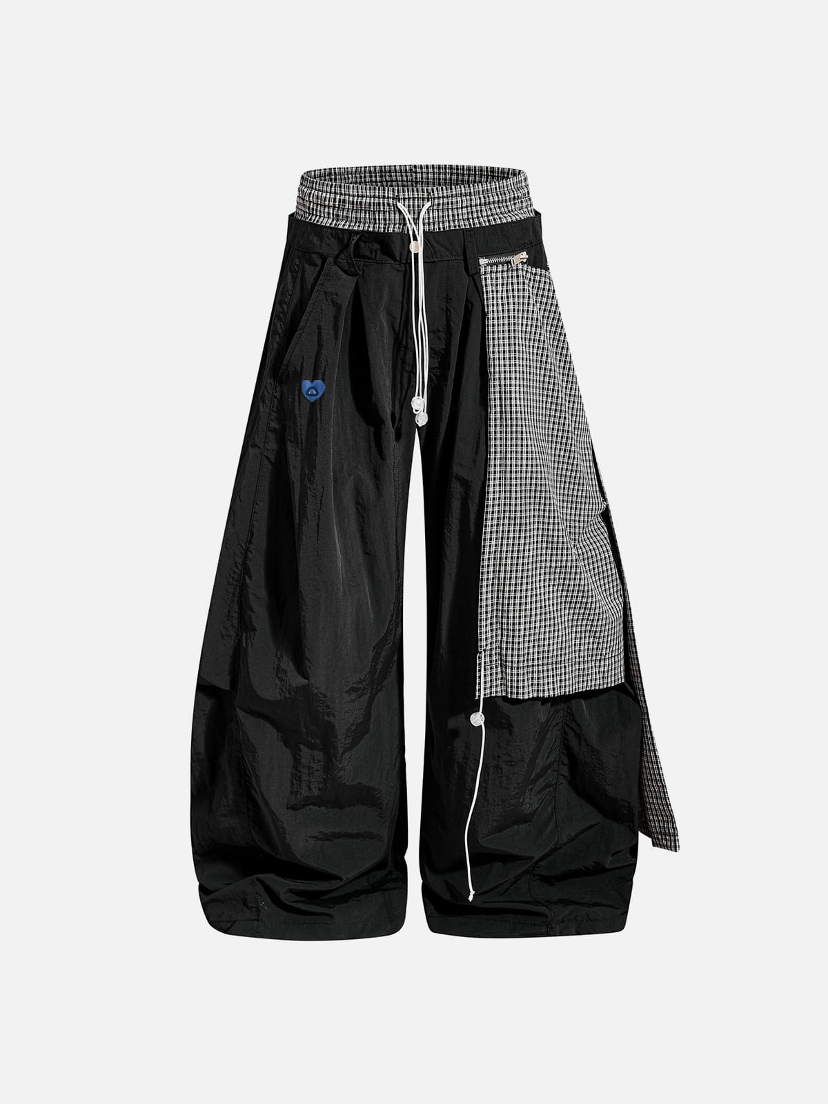 Aelfric Eden Plaid Panel Baggy Barrel Pants