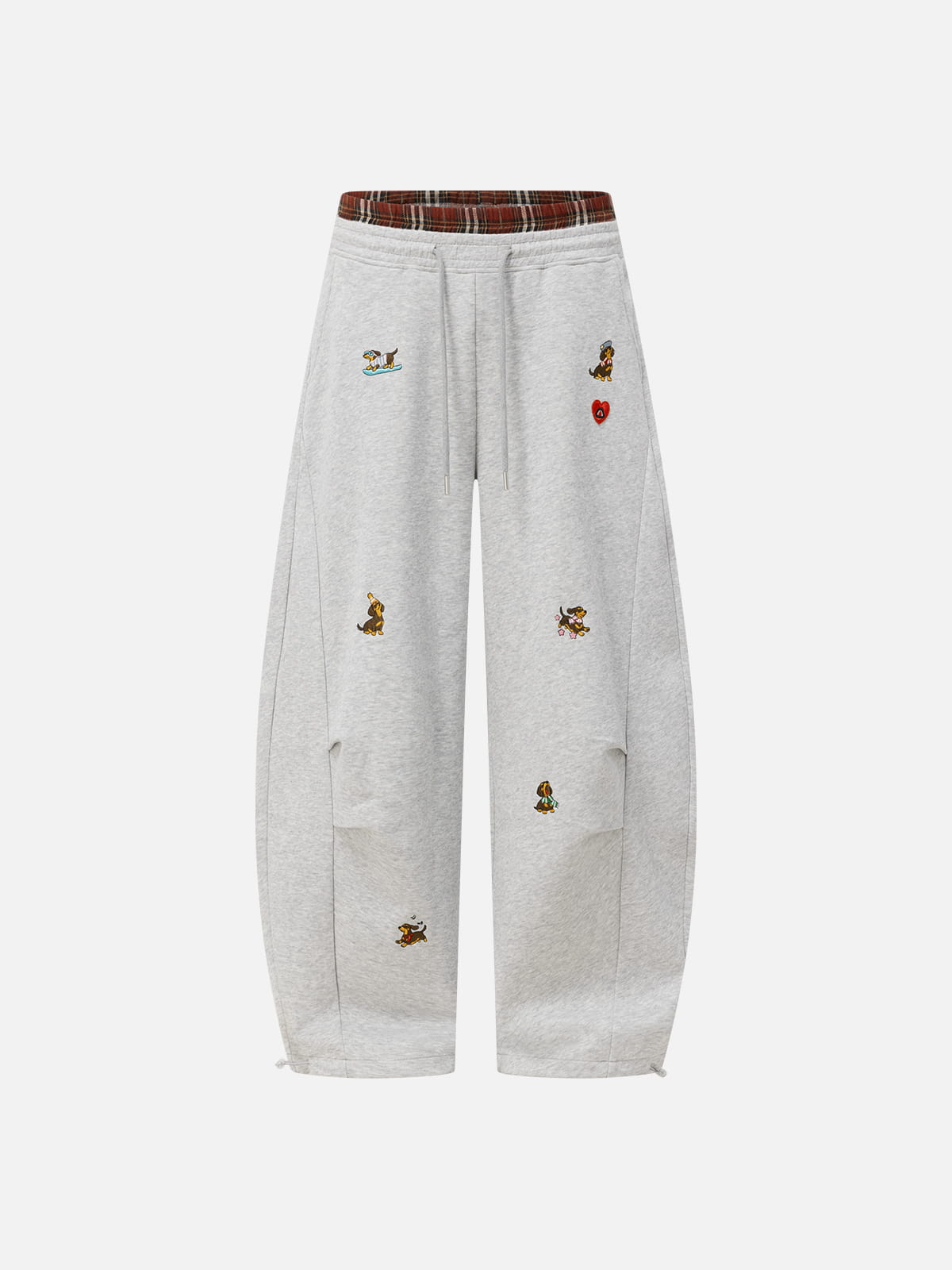 [Pre-Order] Aelfric Eden Dachshund Double Waist Baggy Barrel Sweatpants