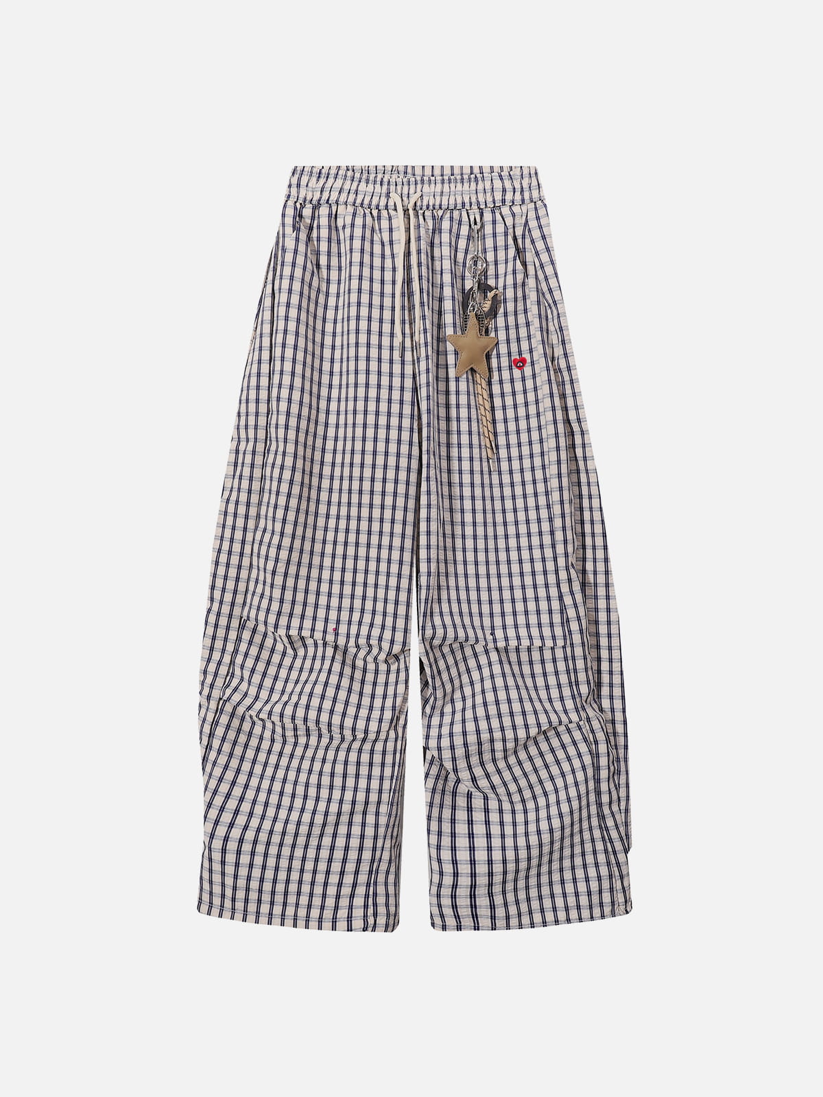 Aelfric Eden Plaid Charm Baggy Barrel Sweatpants